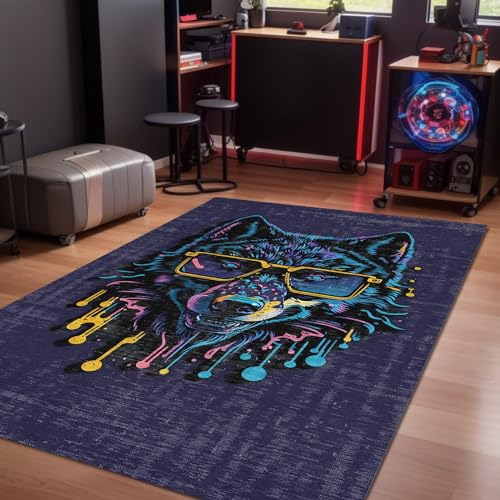 Bamyum Fearless Gamer-Teppich - Bedruckter Chenille-Druck Maschinell Hergestellt für Spielzimmer, Schlafzimmer, Videospiel - Waschbarer Gaming-Teppich 200x300 Bamyum Fearless Gamer-Teppich - Bedruckter Chenille-Druck Maschinell Hergestellt für Spielzimmer, Schlafzimmer, Videospiel - Waschbarer Gaming-Teppich 200x300 von bamyum