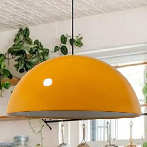 bamyum Lipeo Ø50 cm Deckenleuchte Groß Wohnzimmer Deckenlampe Hängelampe Schlafzimmer Dunkelgelb Metall E27 Pendelleuchte Esstisch Retro Lampe Deko Wohnzimmer Vintage Esszimmer Küchen Lampe Hängend bamyum Lipeo Ø50 cm Deckenleuchte Groß Wohnzimmer Deckenlampe Hängelampe Schlafzimmer Dunkelgelb Metall E27 Pendelleuchte Esstisch Retro Lampe Deko Wohnzimmer Vintage Esszimmer Küchen Lampe Hängend von bamyum