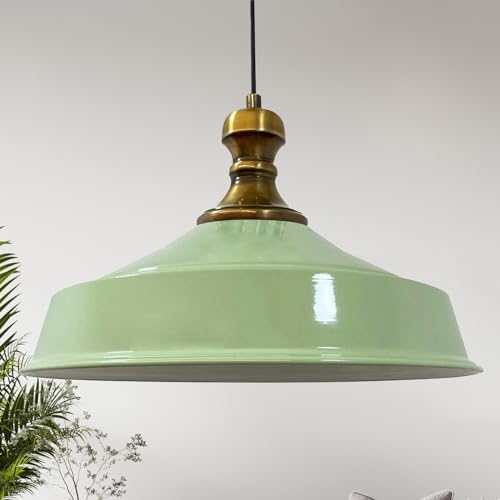 bamyum Asletl-Knob Hängelampe Industrial Vintage Ø41 cm, Küchenlampe Hängend Vintage, Pendelleuchte Esstisch Vintage, Hängelampe Esstisch, Wohnzimmerlampe, Pendelleuchte Minzgrün Metall, Küchenlampe bamyum Asletl-Knob Hängelampe Industrial Vintage Ø41 cm, Küchenlampe Hängend Vintage, Pendelleuchte Esstisch Vintage, Hängelampe Esstisch, Wohnzimmerlampe, Pendelleuchte Minzgrün Metall, Küchenlampe von bamyum
