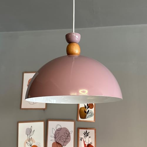 bamyum Yimpi Küchenlampe Hängend Vintage Ø30 cm, Lampenschirm Hängelampe Esstisch Wohnzimmer, Küchenlampe Hängend Rosa, Hängelampe Küche, Pendelleuchte Wohnzimmer, Pendelleuchte Vintage Industrial bamyum Yimpi Küchenlampe Hängend Vintage Ø30 cm, Lampenschirm Hängelampe Esstisch Wohnzimmer, Küchenlampe Hängend Rosa, Hängelampe Küche, Pendelleuchte Wohnzimmer, Pendelleuchte Vintage Industrial von bamyum