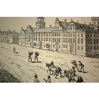 1882 Antike Gravur Einer Ansicht Von Boston von bananastrudel