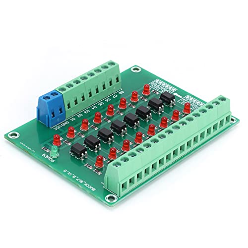 8-Kanal-Optokoppler, 12V bis 3,3V einfaches Betriebs-Isolator-Modul für Single-Chip-Mikrocomputer zur Signalisolierung von banapo
