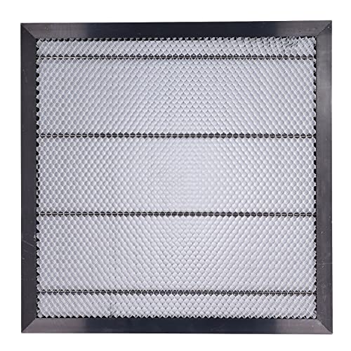 Laser Waben Arbeitstisch, Laser Honeycomb Arbeitsplatte, Desktopschutz CNC Wabenplatten Plattform Laserbett für Lasergravur Schneidemaschine Laser Graviermaschine(400x400x22mm) von banapoy