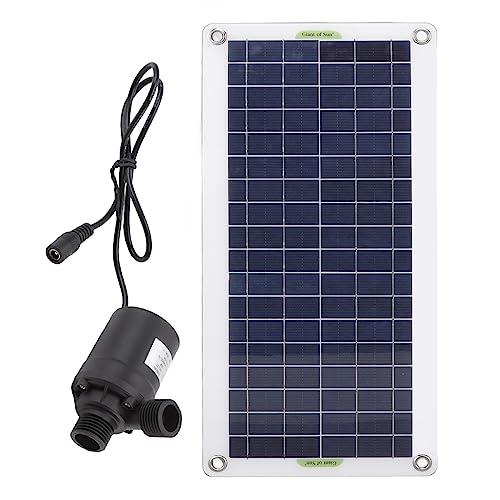 Solar-Brunnen-Pumpen-Kit, 30W 12V 800L/h Polysilizium-Solarpanel-Wasserpumpe für Vogelbad, Fischteich, Garten, Hydroponik, Rasen, Aquakultur, Kleine Teichpumpe für draußen von banapoy