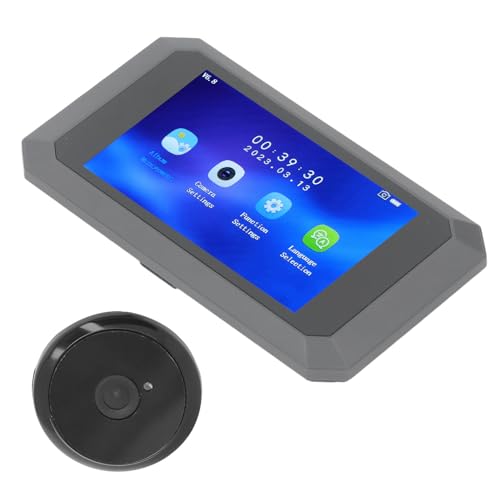 Video-Guckloch, Gucklochkamera mit 135-Grad-Sicht, IR-Nachtsicht, Mehrere Funktionen für Zuhause von banapoy