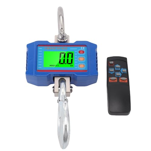 banapoy Digitale Krans Kala, 1000kg 2200lbs Heavy Duty Industrielle Elektronische Hänge Waage mit Fernbedienung, LED-Anzeige, für Bauernhof, Garage, Vieh, Fabrik banapoy Digitale Krans Kala, 1000kg 2200lbs Heavy Duty Industrielle Elektronische Hänge Waage mit Fernbedienung, LED-Anzeige, für Bauernhof, Garage, Vieh, Fabrik von banapoy