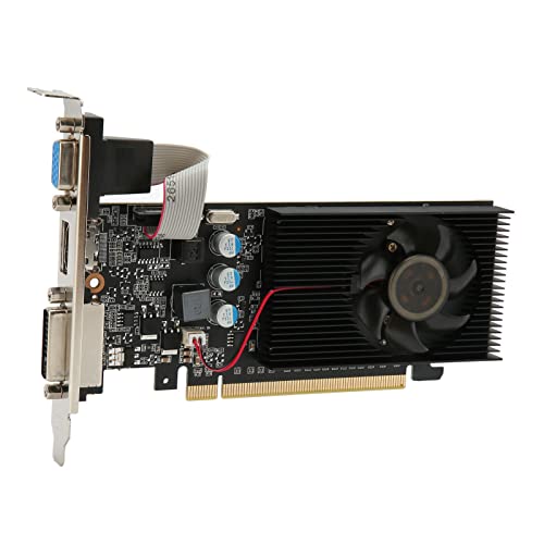 Banapoy Gaming-Grafikkarte, 1 GB GDDR3 64-Bit, PCI Express 2.0, HDMI DVI VGA für Desktop-Computer-GPU von banapoy