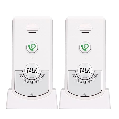 banapoy Gegensprechanlagen kabellos für Zuhause, 20–50 m Reichweite, 2 Wege Raum zu Raum Intercom Ersatzsystem für Haus, Geschäft, Büro, Kommunikations Gegensprechanlage mit von banapoy