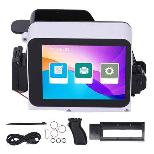 banapoy Handheld-Tintenstrahldrucker, Mini-Tintenstrahldruckerpistole, Touchscreen Mobiler Tragbarer Tintenstrahldrucker, Kompakte Codierungsmaschine für Text, Datum, Barcode, QR-Code banapoy Handheld-Tintenstrahldrucker, Mini-Tintenstrahldruckerpistole, Touchscreen Mobiler Tragbarer Tintenstrahldrucker, Kompakte Codierungsmaschine für Text, Datum, Barcode, QR-Code von banapoy