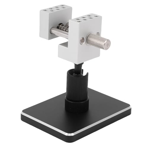 banapoy Mini Vise Tischplatte Klemme, Verstellbare Kleine Bank Tischplatte Schraubstock mit 14 Klemm Stangen, Abnehmbare Basis, 1,18 Zoll Klemm Bereich, für DIY Schmuck Uhr von banapoy