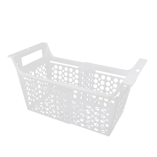 banapoy Truhen-Gefrierschrank-Organizer-Behälter, Erweiterbare Tiefkühltruhen-Organizer-Behälter, Drahtkörbe, Aufbewahrungsregal mit Griff, PP, Verstellbare Stapelbare (L 68,5x42,5x156cm) von banapoy