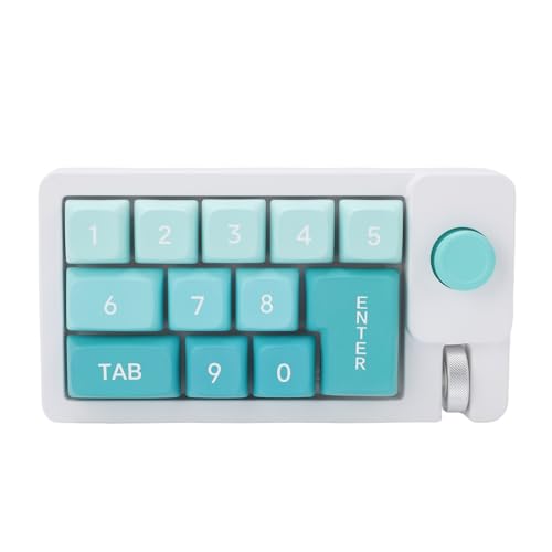 banapoy Wired Mechanical Numpad, 12 Tasten Programmierbarer Heißer Swappable -Kabel -Nummernpad, RGB -Multifunktions -Joystick -Rad -Tastatur für den Laptop -PC (Purple) von banapoy