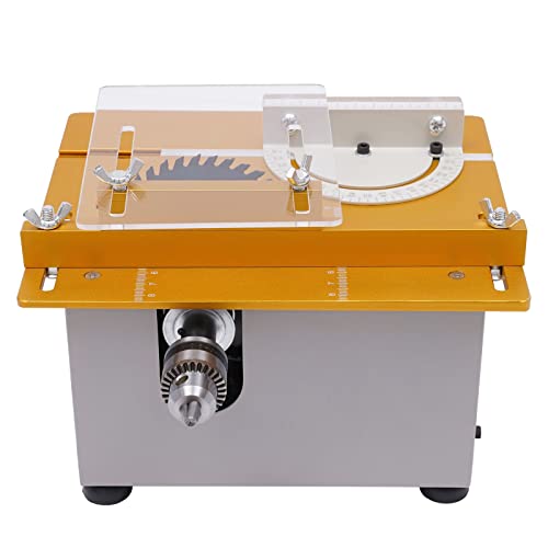banborba 9000RPM Tischkreissäge mit 4 Sägeblättern, 300W Mini Holzbearbeitung Elektrische Tischkreissäge Tischsäge mit 0-29mm Schnittdicke Für Schneiden, Schleifen, Polieren, Schnitzen von banborba