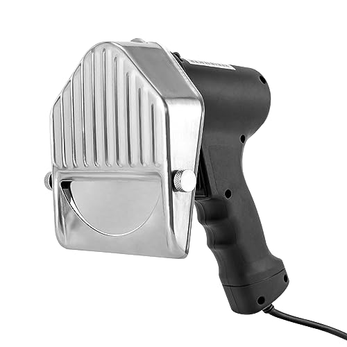 banborba Dönermesser, 120W Elektrisches Schawarma-Messer, Kommerzieller Türkischer Kebab-Schneider enthält 1-Klingendurchmesser 12cm, Schnittstärke von 0-10mm, Edelstahl von banborba