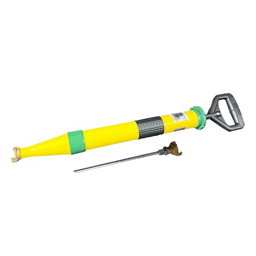 Injektionsset: gerade Handpumpe GEKA + Stahlstutzen 10 mm – für Mörtel, Fugen, Harze und Suspensionen, ideal für Abdicht- und Einbauarbeiten (Gerade Pumpe + Stutzen 10 mm) von bandloo