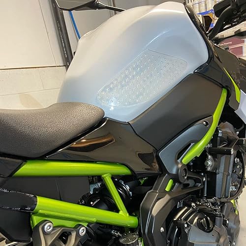 Motorradtank-Seiten-Traktionspolster Motorrad Tank Pads Universal Motorrad Seitengasknie Grip Schutz Rutschfest Selbstklebend Gummi-Abziehbild-Aufkleber (Transparent) von bangminda