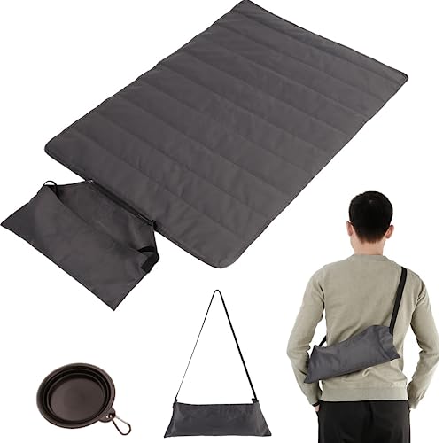 bangminda wasserdichte Hundematte für Outdoor, Faltbare Haustier Decke Camping Decke, Waschbares Hund Katze Mat, Große Reisedecke für Haustier 100 x 70cm von bangminda