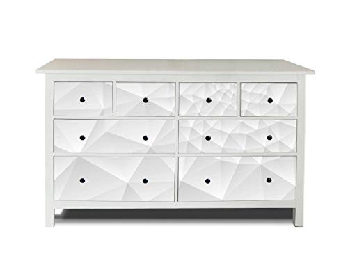 banjado® Möbelfolie selbstklebend für die IKEA Hemnes Kommode Schubladen - Schrankfolien selbstklebend mit Motiv Nautilus/Möbelfolie Hemnes für Kinder von banjado