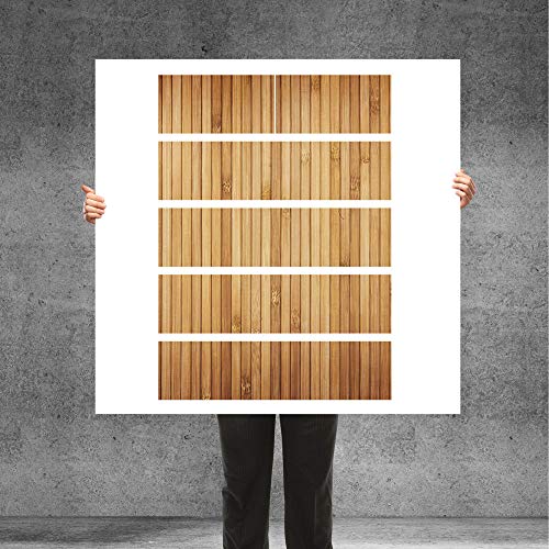 banjado® Möbelfolie selbstklebend für die IKEA Malm Kommode 6 Schubladen - Schrankfolien selbstklebend mit Motiv Bambusholz/Möbelfolie Malm für Kinder von banjado