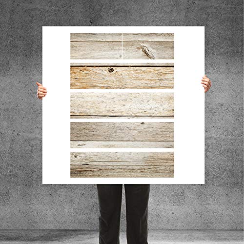 banjado® Möbelfolie selbstklebend für die IKEA Malm Kommode 6 Schubladen - Schrankfolien selbstklebend mit Motiv Graues Holz/Möbelfolie Malm für Kinder von banjado