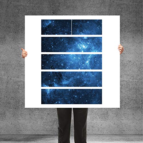 banjado® Möbelfolie selbstklebend für die IKEA Malm Kommode 6 Schubladen - Schrankfolien selbstklebend mit Motiv Universum/Möbelfolie Malm für Kinder von banjado