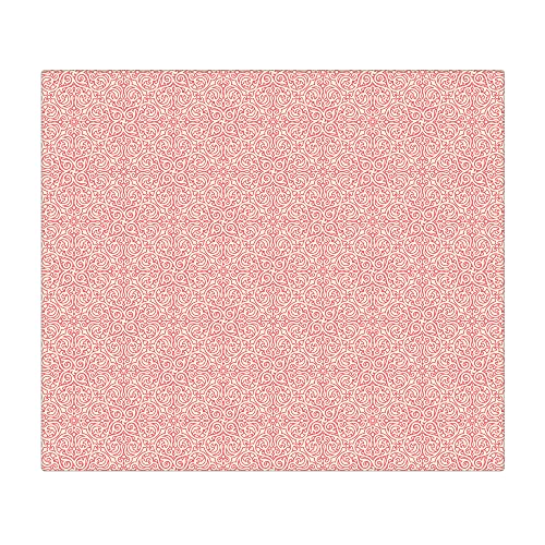 banjado Schneidebrett Glas mit Motiv Rosa Arabesque - großes einteiliges Glasschneidebrett rechteckig 60 cm x 52 cm - auch verwendbar als Schneidebrett Herdabdeckung von banjado