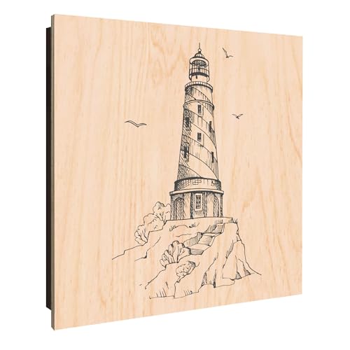 banjado Design Schlüsselkasten Holz für 50 Schlüssel - Schlüsselbox mit bedruckter Holzfront - Korpus schwarz 30 x 30cm groß - Schlüsselaufbewahrung mit Motiv Leuchtturm 7 banjado Design Schlüsselkasten Holz für 50 Schlüssel - Schlüsselbox mit bedruckter Holzfront - Korpus schwarz 30 x 30cm groß - Schlüsselaufbewahrung mit Motiv Leuchtturm 7 von banjado