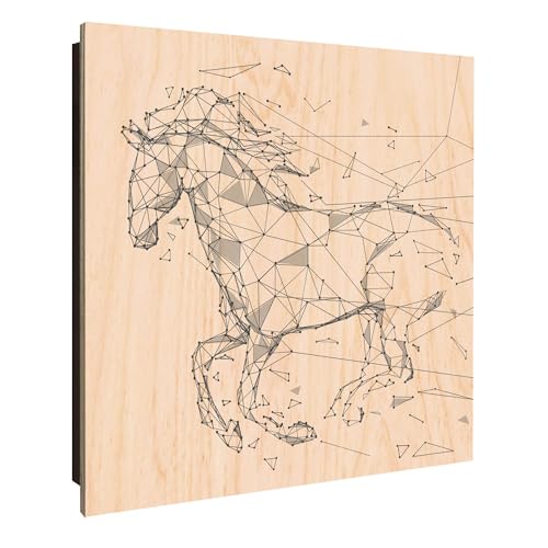 banjado Design Schlüsselkasten Holz für 50 Schlüssel - Schlüsselbox mit bedruckter Holzfront - Korpus schwarz 30 x 30cm groß - Schlüsselaufbewahrung mit Motiv Pferd abstrakt 2 banjado Design Schlüsselkasten Holz für 50 Schlüssel - Schlüsselbox mit bedruckter Holzfront - Korpus schwarz 30 x 30cm groß - Schlüsselaufbewahrung mit Motiv Pferd abstrakt 2 von banjado