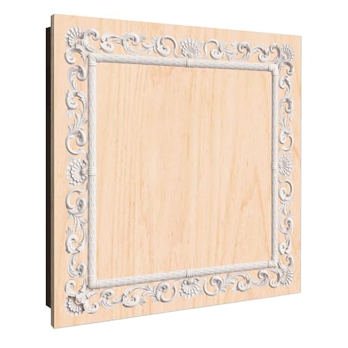 banjado Design Schlüsselkasten Holz für 50 Schlüssel - Schlüsselbox mit bedruckter Holzfront - Korpus schwarz Scharnier Links 30 x 30cm groß - Schlüsselaufbewahrung Motiv Barocker Bilderrahmen banjado Design Schlüsselkasten Holz für 50 Schlüssel - Schlüsselbox mit bedruckter Holzfront - Korpus schwarz Scharnier Links 30 x 30cm groß - Schlüsselaufbewahrung Motiv Barocker Bilderrahmen von banjado