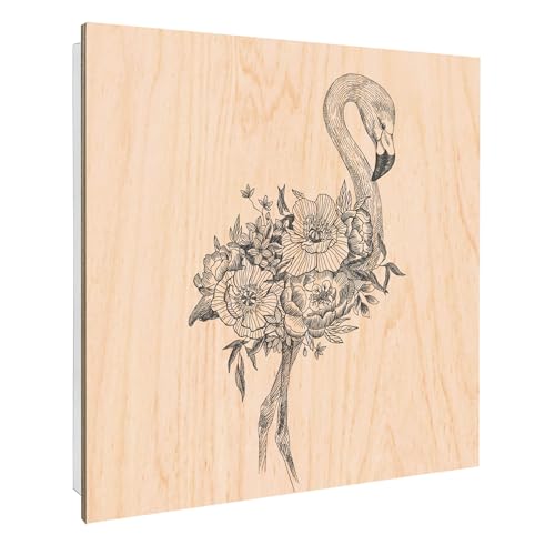 banjado Design Schlüsselkasten Holz für 50 Schlüssel - Schlüsselbox mit bedruckter Holzfront - Korpus weiß 30 x 30cm groß - Schlüsselaufbewahrung mit Motiv Flamingo Blumen 2 banjado Design Schlüsselkasten Holz für 50 Schlüssel - Schlüsselbox mit bedruckter Holzfront - Korpus weiß 30 x 30cm groß - Schlüsselaufbewahrung mit Motiv Flamingo Blumen 2 von banjado