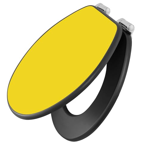 banjado Toilettendeckel anthrazit mit Absenkautomatik/WC Sitz mit Absenkautomatik anthrazit/Klodeckel grau/Toilettensitz dunkel/edle Klobrille - Farbe Sonnengelb banjado Toilettendeckel anthrazit mit Absenkautomatik/WC Sitz mit Absenkautomatik anthrazit/Klodeckel grau/Toilettensitz dunkel/edle Klobrille - Farbe Sonnengelb von banjado
