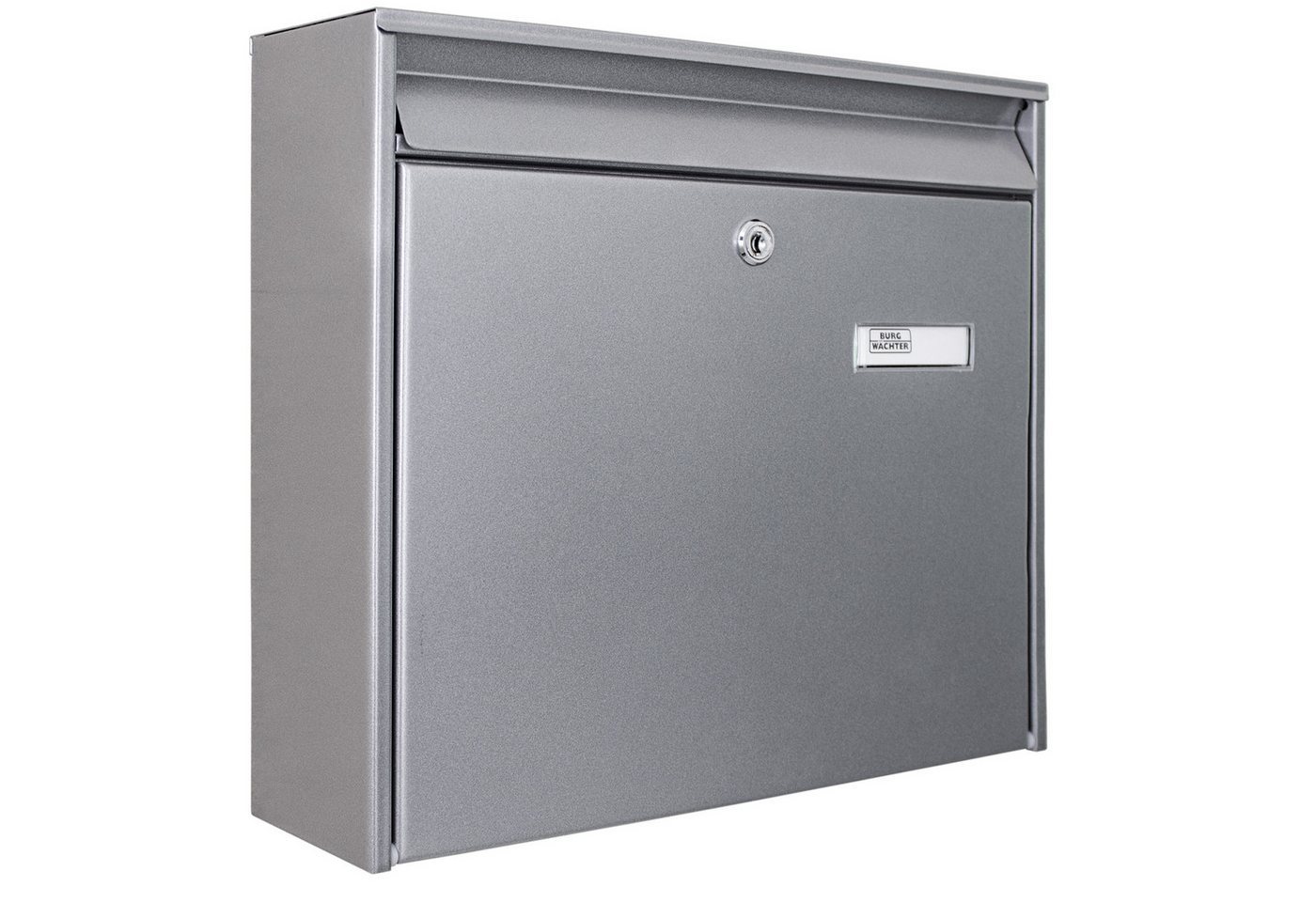 banjado Briefkastenanlage Stahl Silber von banjado