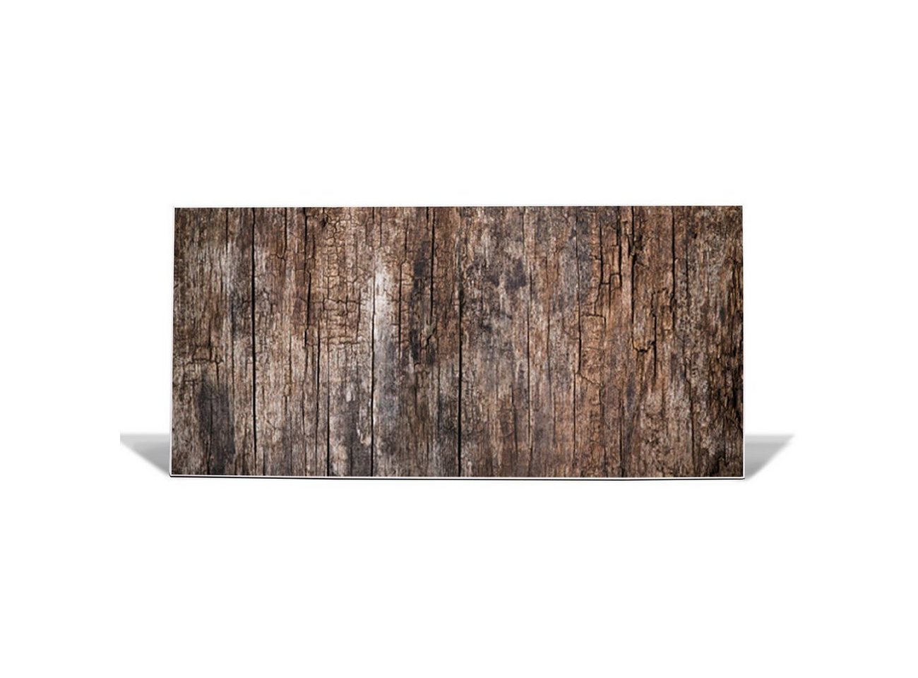 banjado Wandtafel Stahl Altes Holz, (inkl. 4 Magnete, Stahlmagnettafel) von banjado