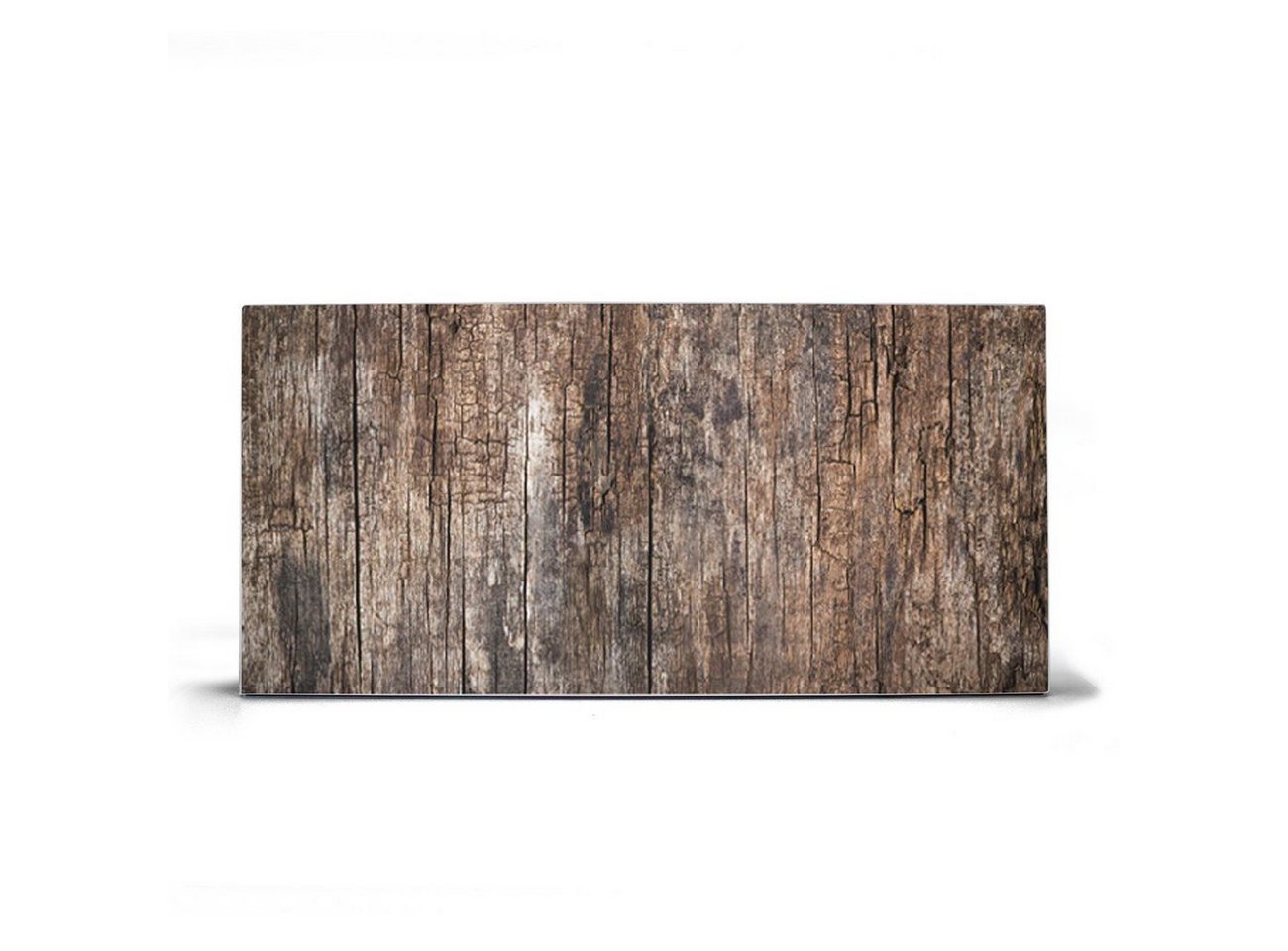 banjado Wandtafel Stahl Altes Holz, (inkl. 4 Magnete, Stahlmagnettafel) von banjado