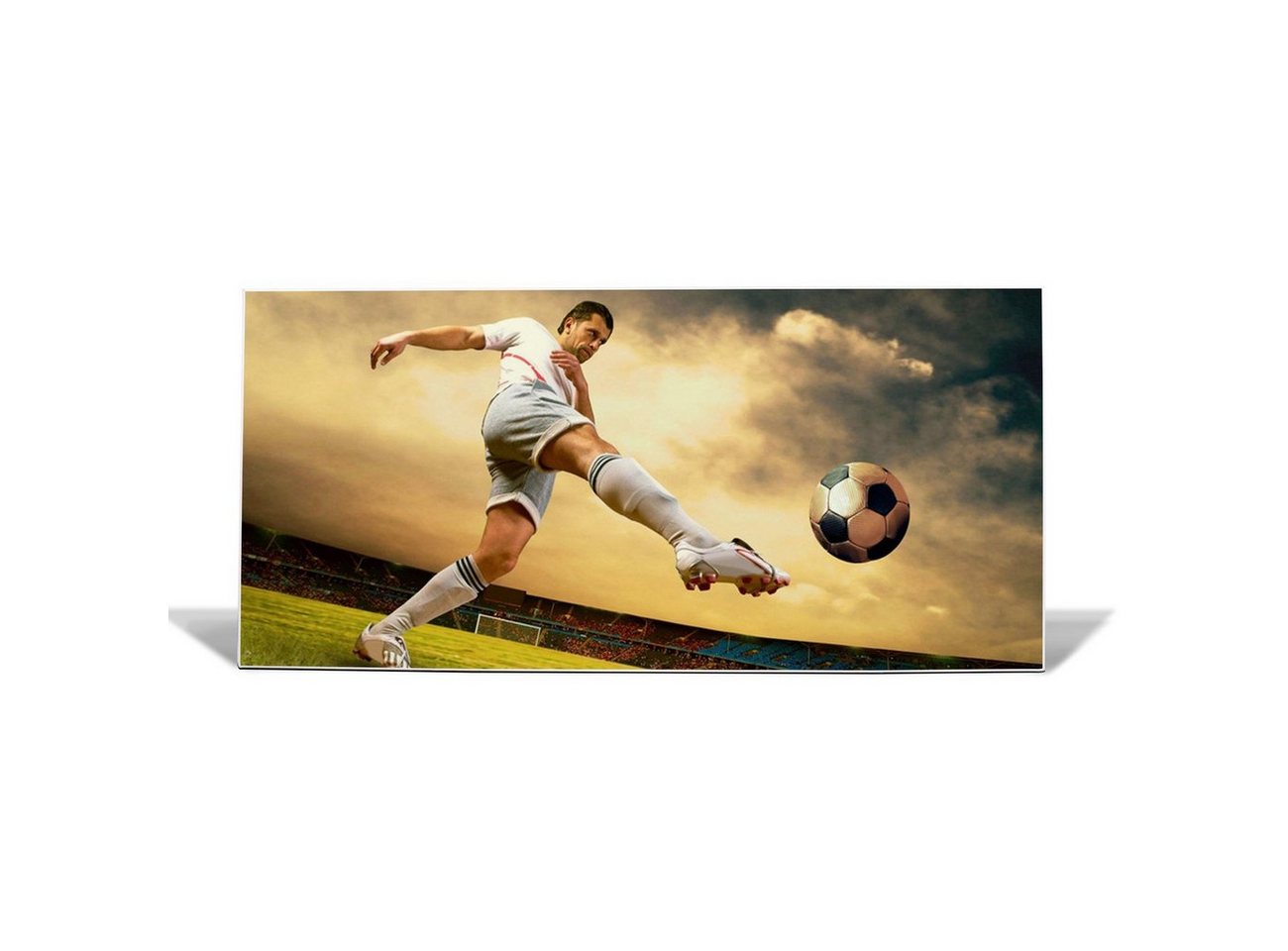 banjado Wandtafel Stahl Football, (inkl. 4 Magnete, Stahlmagnettafel) von banjado