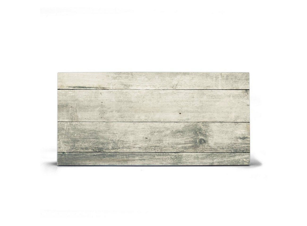 banjado Wandtafel Stahl Graue Planken, (inkl. 4 Magnete, Stahlmagnettafel) von banjado