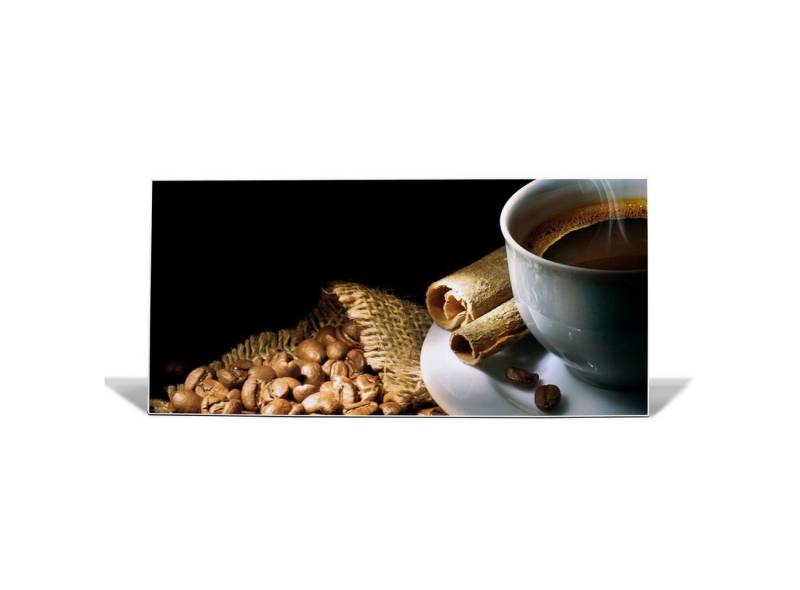 banjado Wandtafel Stahl Hot Coffee, (inkl. 4 Magnete, Stahlmagnettafel) von banjado