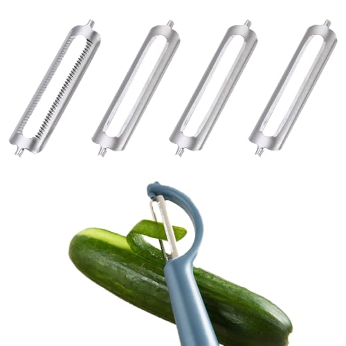 4 Pcs Schäler Ersatzklinge,Sparschälertupper,Ersatzklinge,Ersatzklingen Für Flachschliff Profischäle,Turbo Schäler,Ür Flachschliff Profischäler, Turbo Schäler, Sparschäler 4 Pcs Schäler Ersatzklinge,Sparschälertupper,Ersatzklinge,Ersatzklingen Für Flachschliff Profischäle,Turbo Schäler,Ür Flachschliff Profischäler, Turbo Schäler, Sparschäler von banjiabb