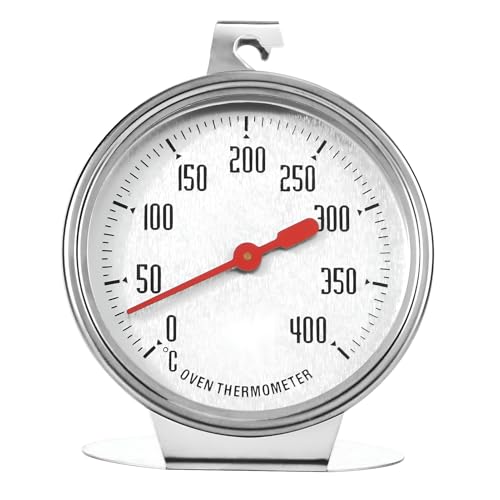 Thermometer für Elektroherd,Backofenthermometer Für Backofen Gasherd Elektroherd Edelstahl 0 Bis 400℃ Großes Zifferblatt Innen Temperaturanzeige Zum Kochen Backen BBQ von banjiabb