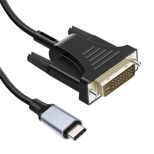 DVI Cable Adapter - 4K @60Hz DVI-D Dual Link Male Compatible with MacBook, iPad, Dell XPS etc. Cable Converter for Monitor, TV, Projector 2m von baolongking
