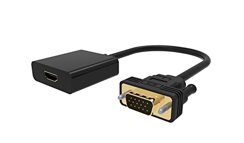 baolongking HDMI Female to VGA Male Adapter, HDMI Input to VGA Output Adapter with 3.5mm Jack Plug Compatible with TV Stick, Computer, Laptop, Monitor, Projector, Raspberry Pi, Roku, Xbox and More baolongking HDMI Female to VGA Male Adapter, HDMI Input to VGA Output Adapter with 3.5mm Jack Plug Compatible with TV Stick, Computer, Laptop, Monitor, Projector, Raspberry Pi, Roku, Xbox and More von baolongking