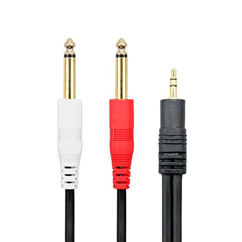 baolongking Mono-Kabel, 6,3 mm, Mono, 6,35 auf 3,5 mm, Audio-Splitter-Kabel, Digital-Interface-Kabel, Instrumentkabel für Mixer, Audio Recorder, E-Gitarren-Verstärker 1.5M von baolongking