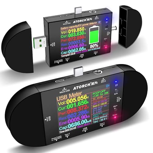 UD24 DC USB Tester Typ C Digital Voltmeter Amperemeter Power Bank Spannungsdetektor Voltmeter für HuaWei XiaoMi PD Schnellladung von baolongking