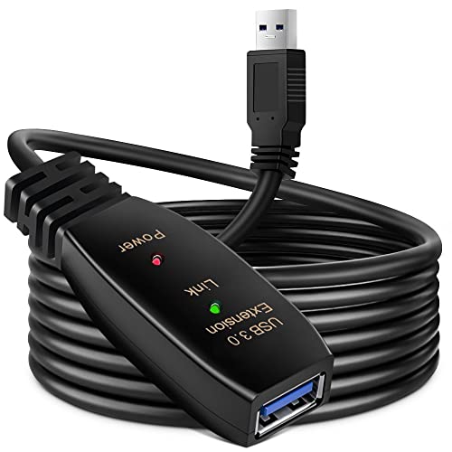 USB-Verlängerungskabel, USB 3.0, aktiver Repeater, USB-Stecker auf Buchse, mit Signalverstärkung, aktives Kabel für Drucker, Tastaturen, Spielkonsole(20 m) von baolongking