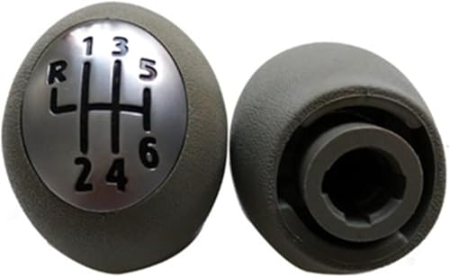 baoquan Auto-Schaltknauf Kopf Stick für glanz Matt Getriebe Shifter für Renault für laguna für megane(6 speed Beige) von baoquan