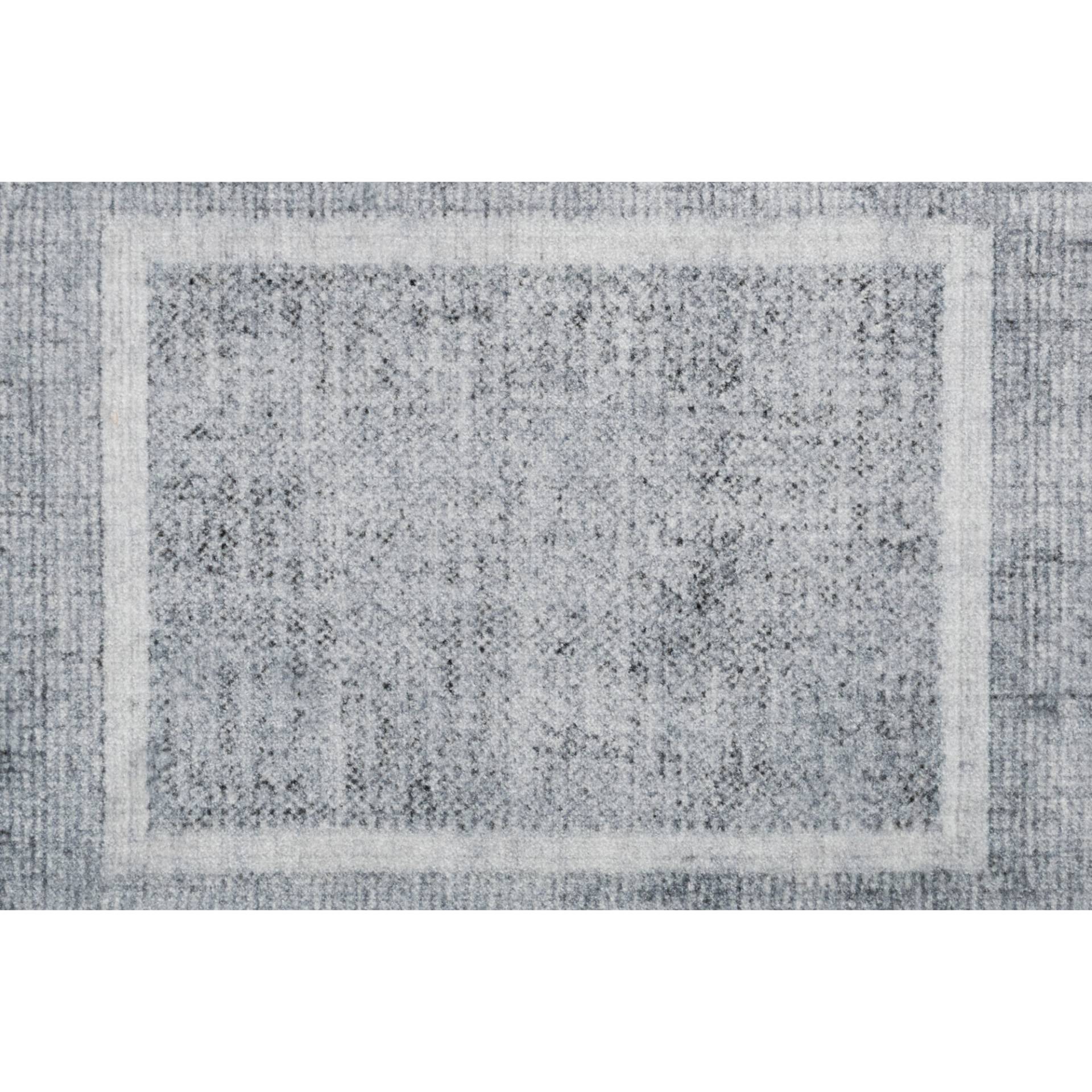 Barbara Becker Fußmatte 'BB Square' shiny silver 39 x 58 cm von barbara becker