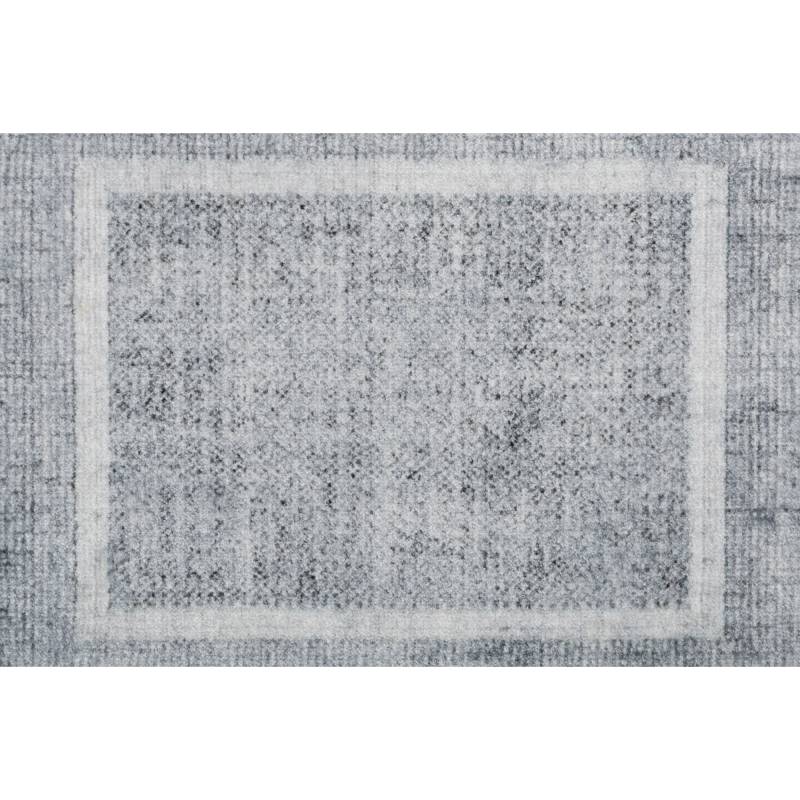 Barbara Becker Fußmatte 'BB Square' shiny silver 50 x 70 cm von barbara becker