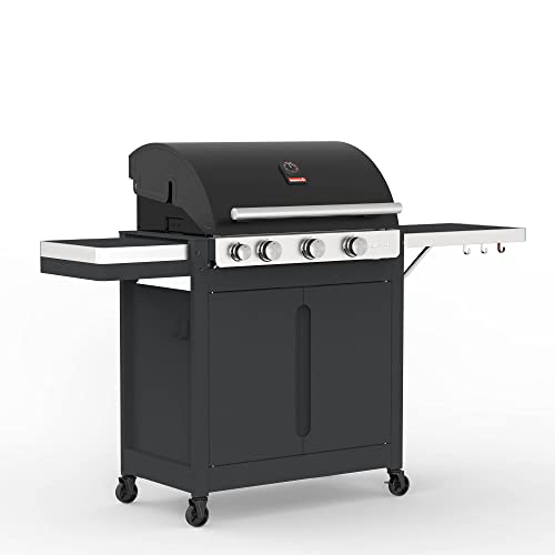 Barbecook Gasgrill-wagen Stella 3201 50MB mit 3 Brenner und Seitenbrenner, Wagen mit Türen, schwarz, 174x59x119cm Barbecook Gasgrill-wagen Stella 3201 50MB mit 3 Brenner und Seitenbrenner, Wagen mit Türen, schwarz, 174x59x119cm von barbecook