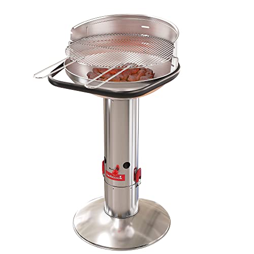 Barbecook Loewy 50 Holzkohlegrill BBQ mit Windschutz aus Edelstahl, Grillen für 10 Personen, 51.5x56x99cm, Grau Barbecook Loewy 50 Holzkohlegrill BBQ mit Windschutz aus Edelstahl, Grillen für 10 Personen, 51.5x56x99cm, Grau von barbecook