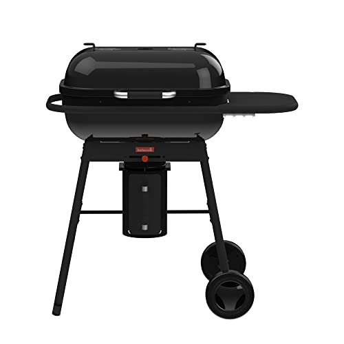 barbecook Magnus Comfort Holzkohlegrill BBQ mit Gusseisenrost und Seitentisch, Grillen für 14 Personen, 85x64x110cm von barbecook